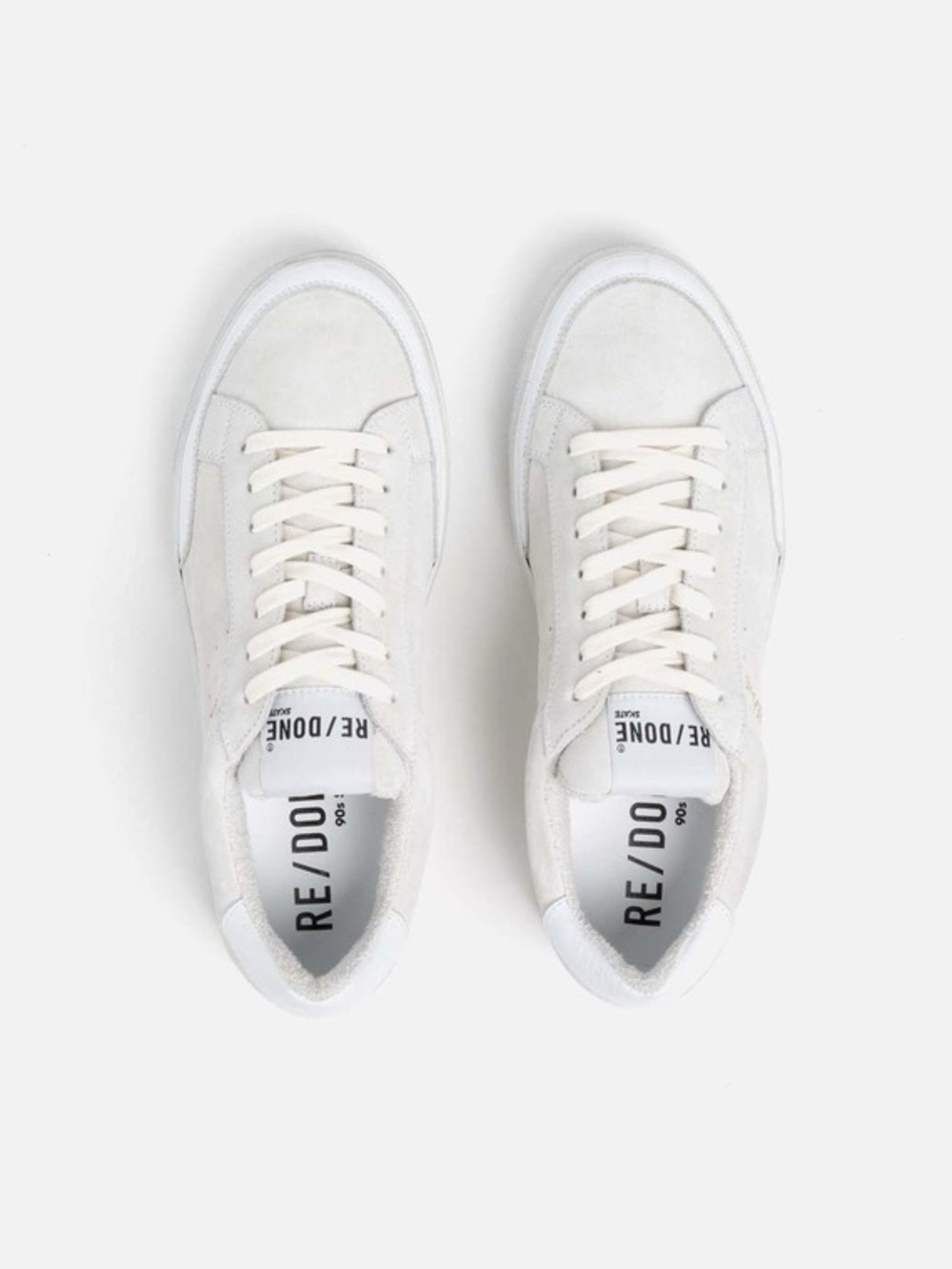 Re/Done Beige Suede 90s Skate Shoe